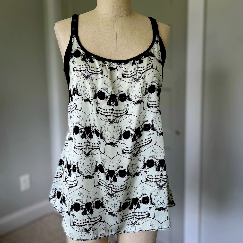 Vintage Y2K Skull Tank